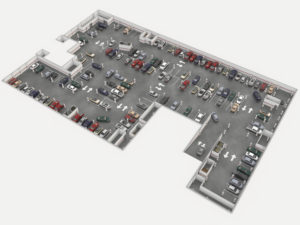 Liberty Square - fully gated underground parking garage